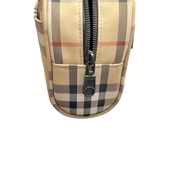 Authentic Burberry Golf House Check Pouch Cosmetic Travel Bag NEW - Picture 5 of 7